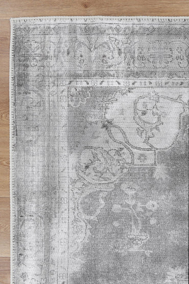 Babylon Isin Light Grey Washable Rug - VTL1192-01