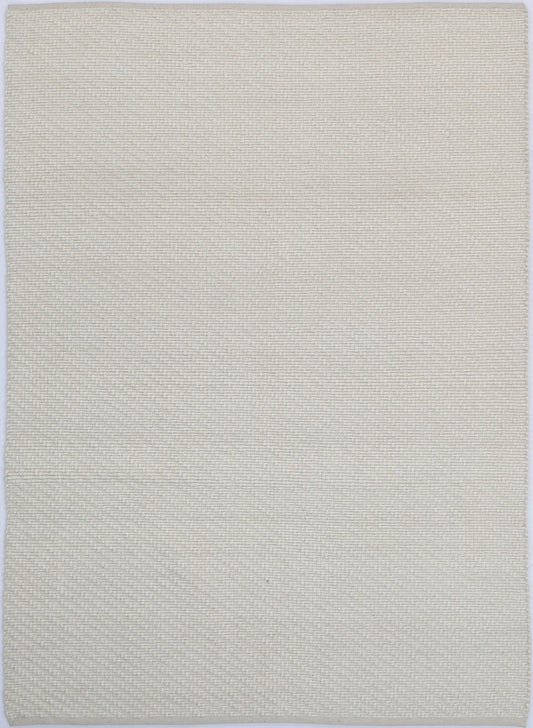 Basalt Ivory Wool Blend Textured Rug - IVOR