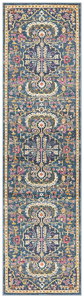 Babylon 209 Navy Runner Rug