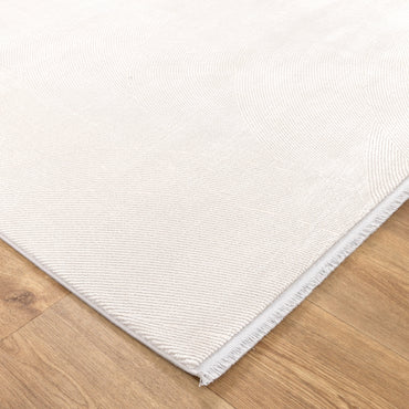 Chateau Geometric Lines White Rug - CH03
