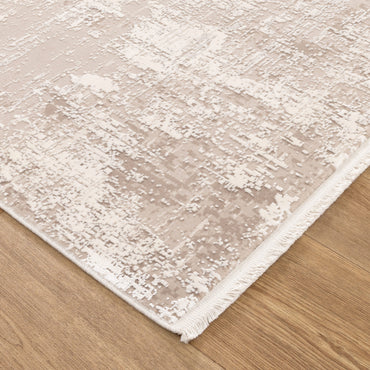 Chateau Distressed Beige and White Rug - CH07