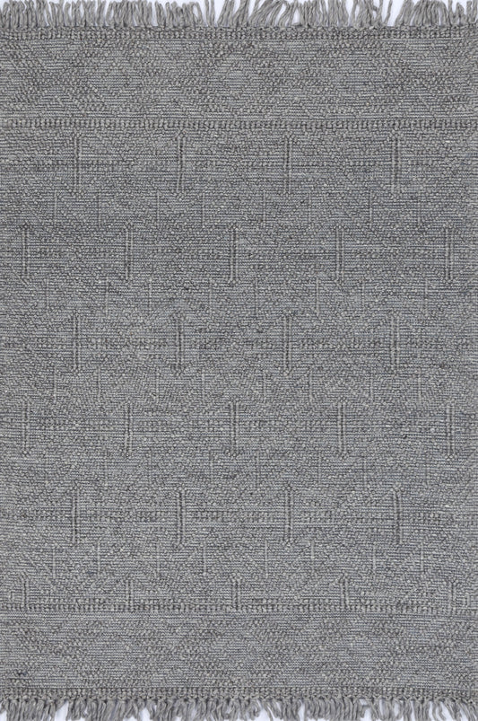 Diego Tribal Grey Multi Wool Rug - DIEG02