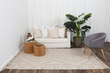 Diego Ornamental Brown Wool Rug - DIEG03