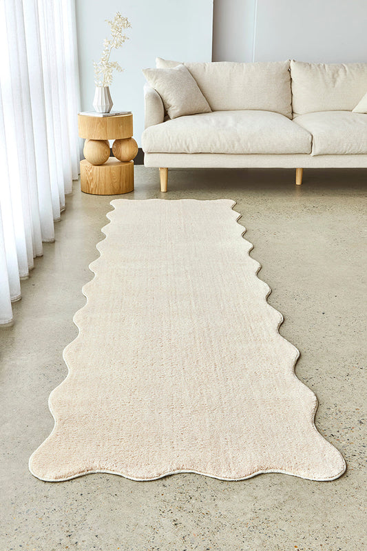 Evelyn Beige Runner Rug