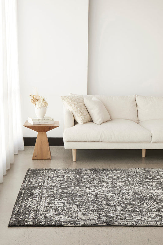 Evoke Scape Charcoal Transitional Rug