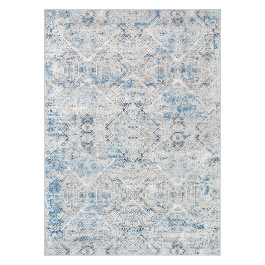 Expressions Navy Blue Ikat Rug - EX06