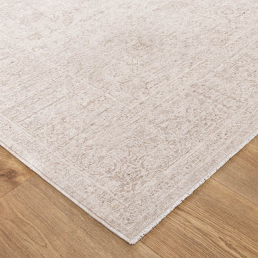 Heritage Distressed Border Beige Rug - H106