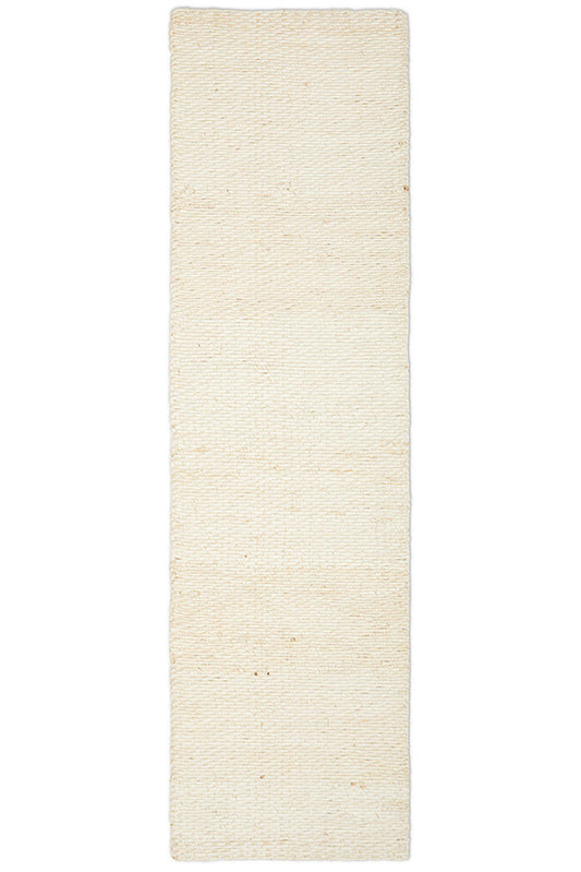 Hive White Runner Rug