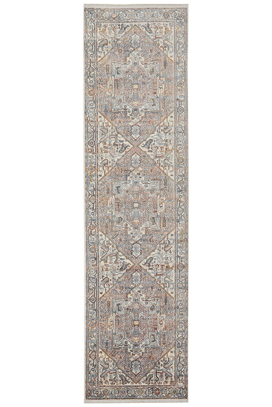 Heriz Mushroom Runner Rug