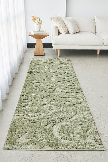 Haven Nyla Green Runner Rug