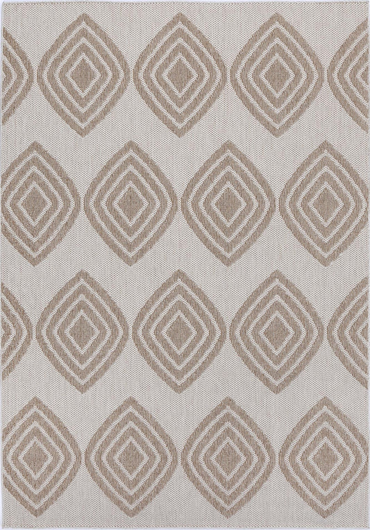 Maldives Modern Indoor/Outdoor Beige Rug (New landed)