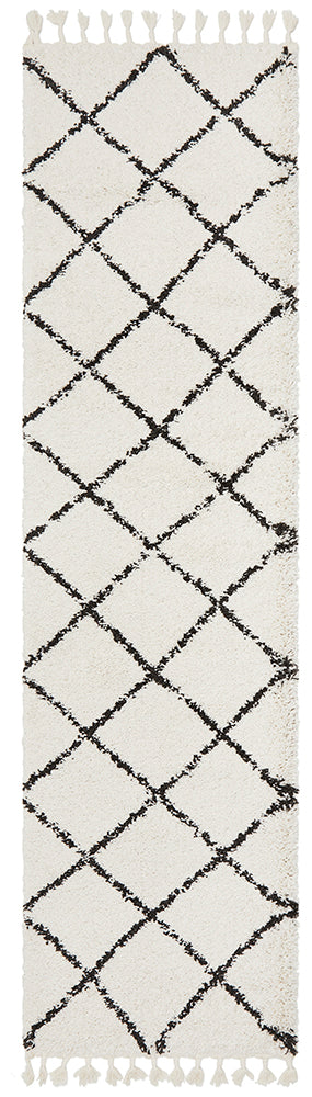 Saffron 22 White Runner Rug