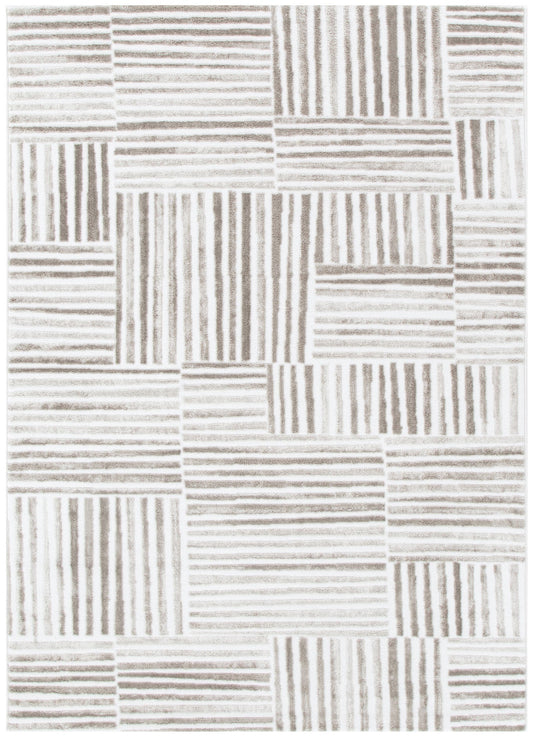 Wellington Geometric Lines Beige Rug - W003