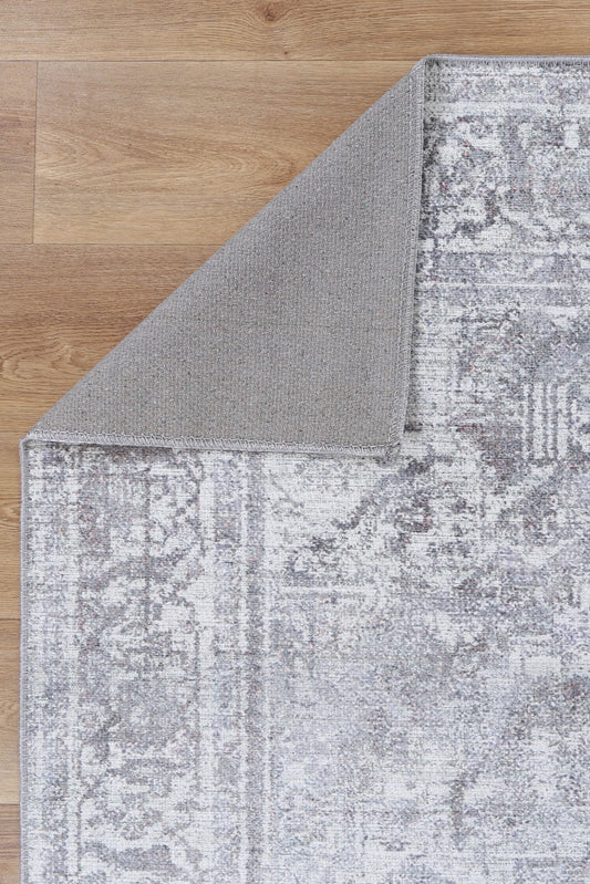 Babylon Arbela Grey Washable Rug - VTL1011-02