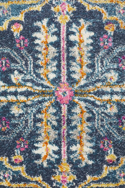 Babylon 209 Navy  Runner Rug