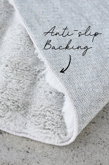 Bubble Silver - Machine Washable Rug