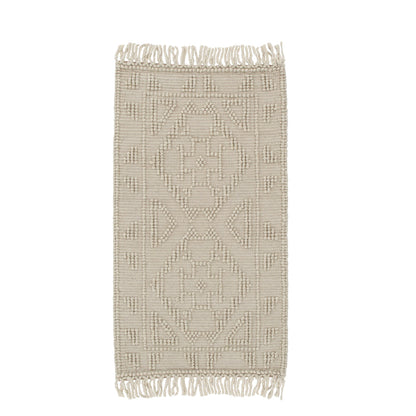 Diego Ornamental Beige Wool Rug - DIEG03