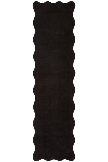 Evelyn Black Runner Rug