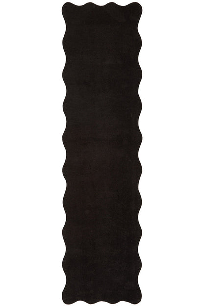 Evelyn Black Runner Rug