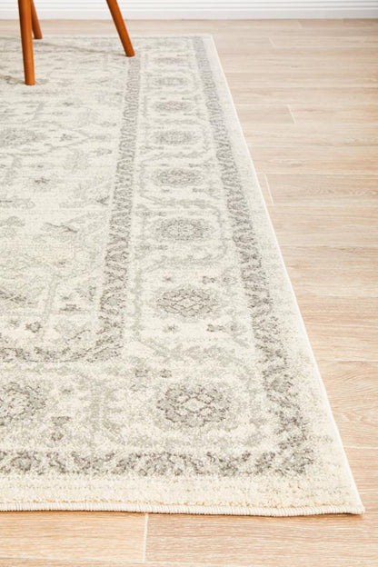 Evoke Winter White Transitional Rug