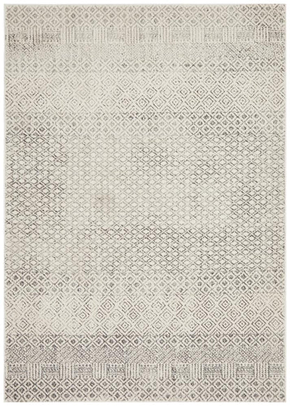 Evoke Diamond Grey Transitional Rug