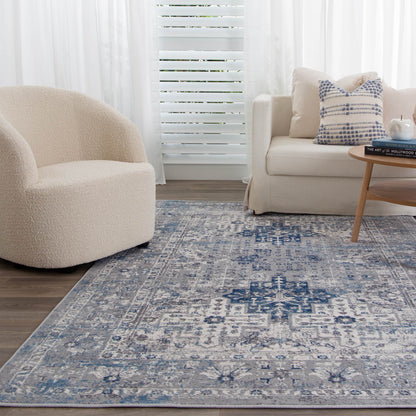 Expressions Navy Blue Oriental Rug - EX05