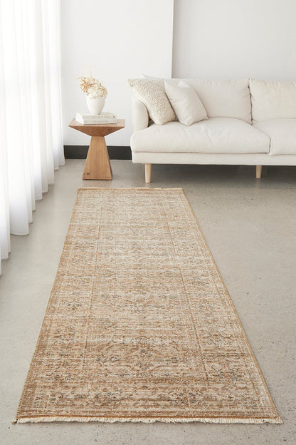 Heritage 04 Ivory Runner Rug