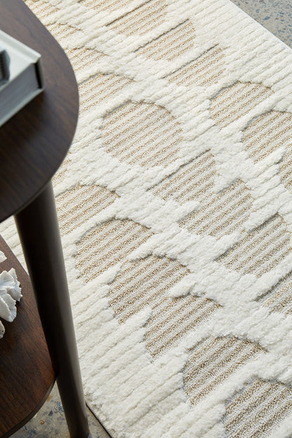 Marigold Lou Abstract Moon Beige Rug