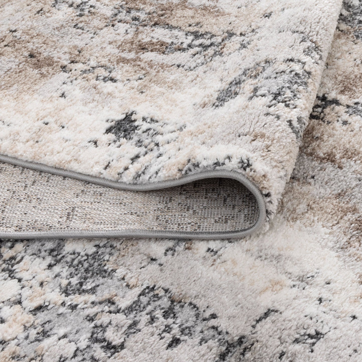 Nola Abstract Grey Beige Rug - N006