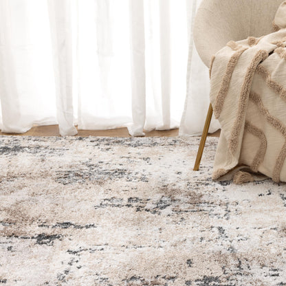 Nola Abstract Grey Beige Rug - N006