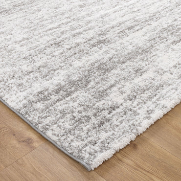 Nola Canvas Abstract Grey Rug - N008