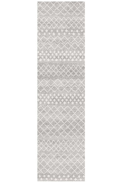 Oasis Selma Silver Tribal Runner Rug