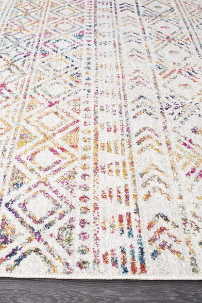 Oasis Ismail Multi Grey Rustic Runner Rug