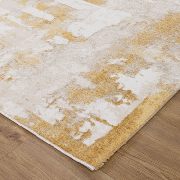Wellington Abstract Wash Gold Rug - W009